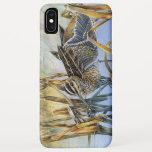 Snipe bird art winter morning iphone case