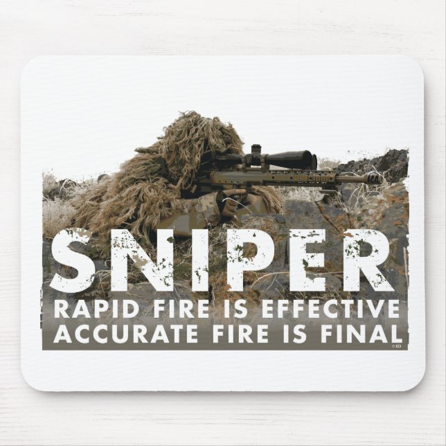Sniper - Accurate Fire is Final Mouse Pad (Front)