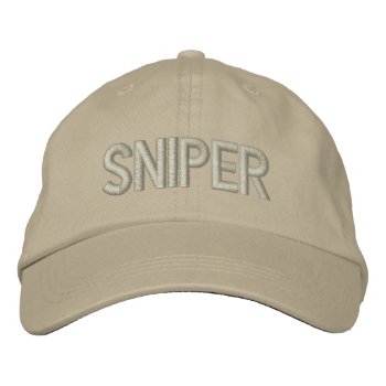 Sniper Embroidered Baseball Hat by Ricaso_Graphics at Zazzle