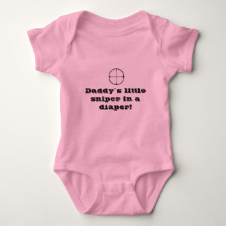 "Sniper in a diaper" baby grow Bodysuit