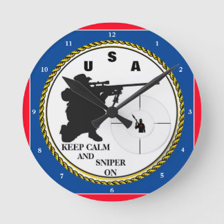SNIPER ON ROUND CLOCK