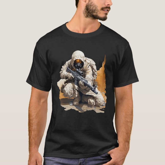 Sniper,Precision Fashion for Tactical Enthusiasts T-Shirt (Front)