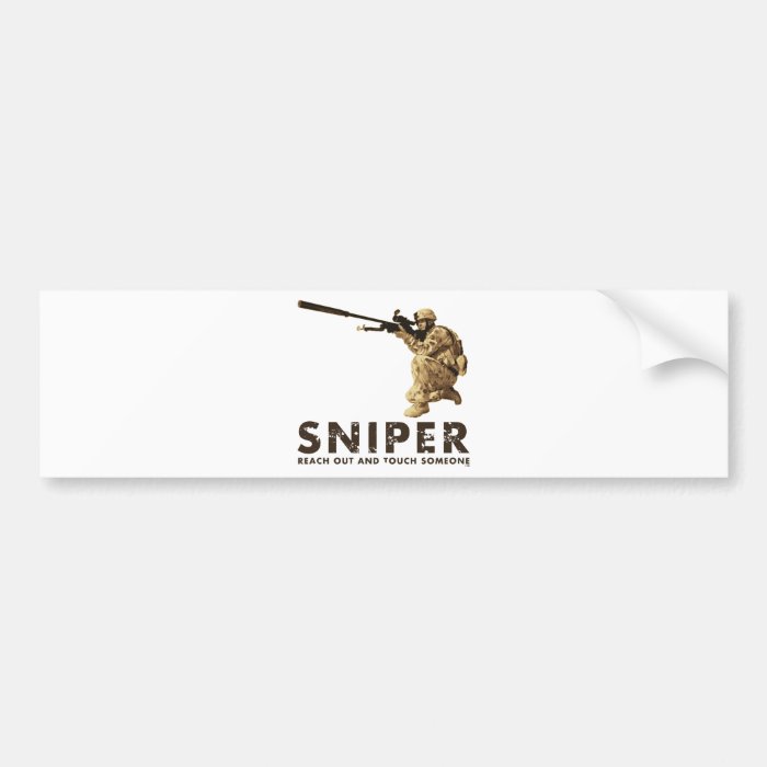 Sniper   Reach Out Bumper Stickers