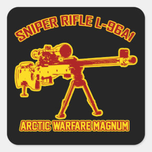 Sniper Rifle L-96A1 Square Sticker