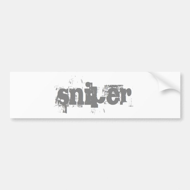 sniper tshirt bumper sticker (Front)