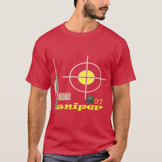 Sniper with a helmet with seven bullets T-shirt