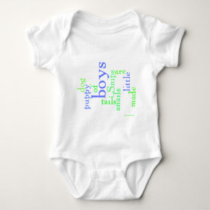 Snips and snails and puppy dog tails baby bodysuit