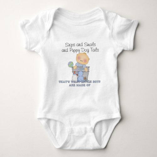 Snips and Snails and Puppy Dog Tails Baby Bodysuit