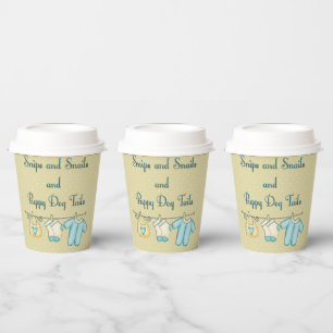 Snips Snails and Puppy Dog Tails Baby Clothes Line Paper Cups
