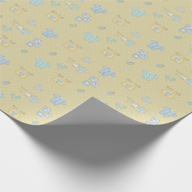 Snips Snails and Puppy Dog Tails Wrapping Paper (Corner)