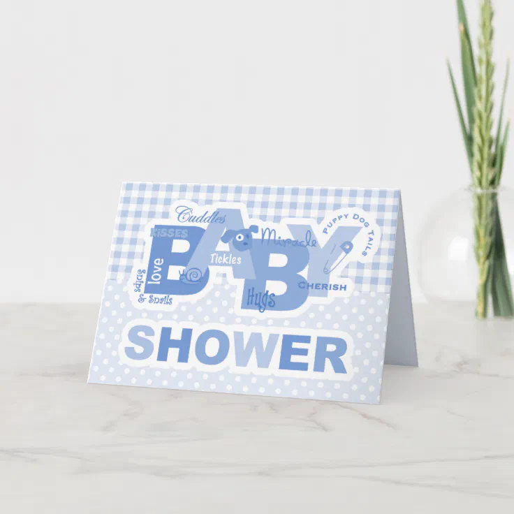 Snips & Snails Baby Shower Card Invitation Zazzle