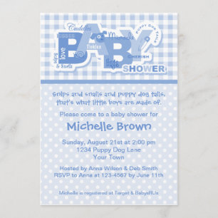 Snips & Snails Baby Shower Invitation