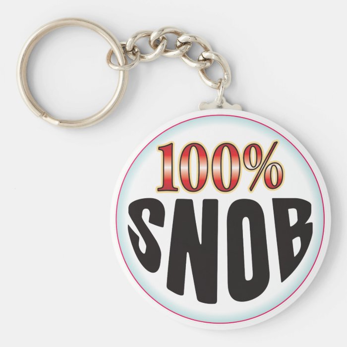 Snob Tag Keychain