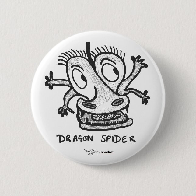 Snod Rat: Dragon Spider Button (Front)