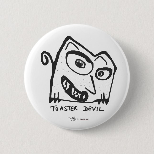 Snod Rat: Toaster Devil Button (Front)