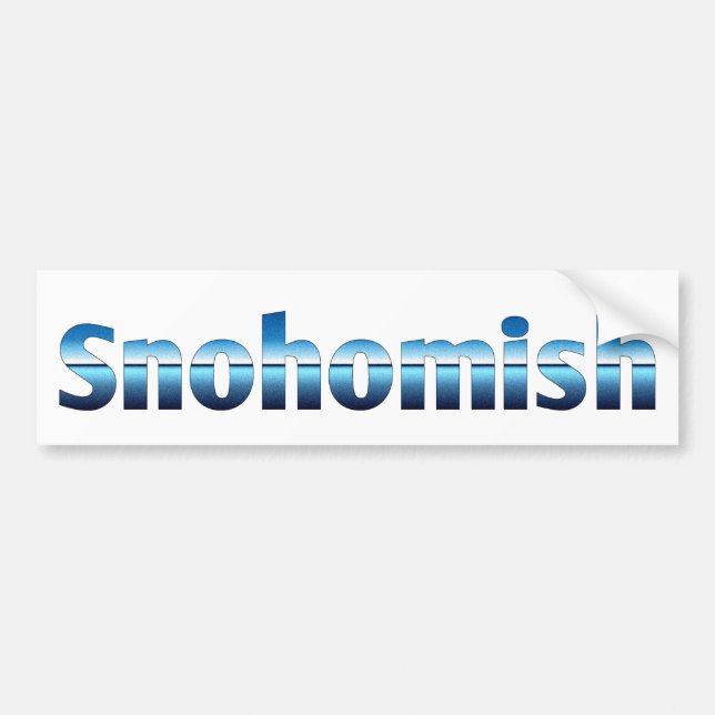 Snohomish WA Bumper Sticker (Front)