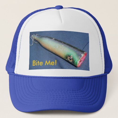 Snook Bait Co Bite Me Vintage Lure Hat