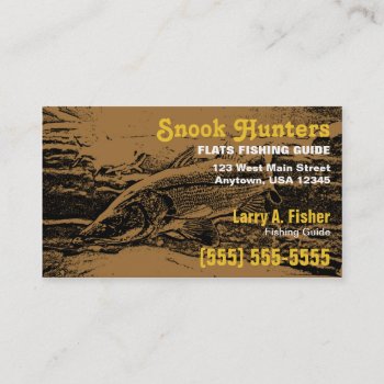 Snook Fish Business Card by coolcards_biz at Zazzle