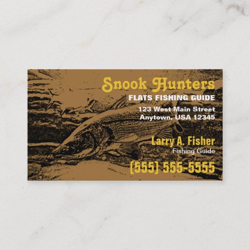 Customizable Snook Fish Business Card