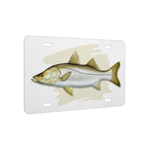 Snook License Plate Zazzle