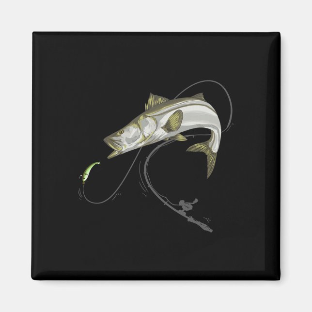 Snook robalo sergeant fish linesider seifffish magnet (Front)