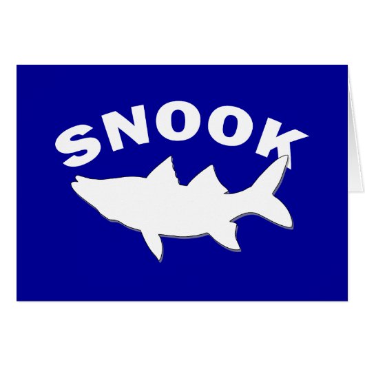 Snook Silhouette - Snook Fishing Cards (Front Horizontal)
