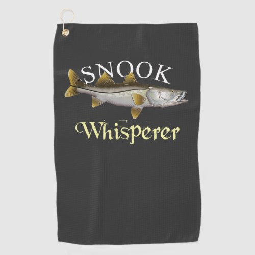Snook Whisperer Dark Fishing Towel