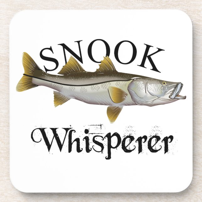 Snook Whisperer Light Beverage Coaster (Front)