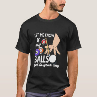 Snooker  Billiard Player  T-Shirt