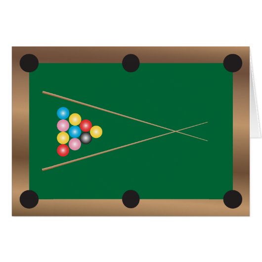 Snooker Cards (Front Horizontal)