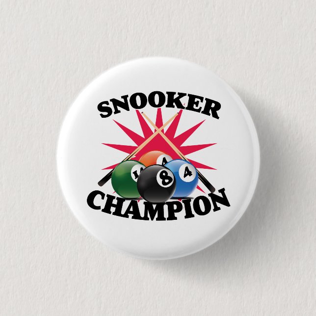 Snooker Champion  Button (Front)
