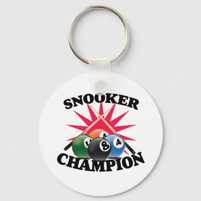 Snooker Champion  Keychain (Front)