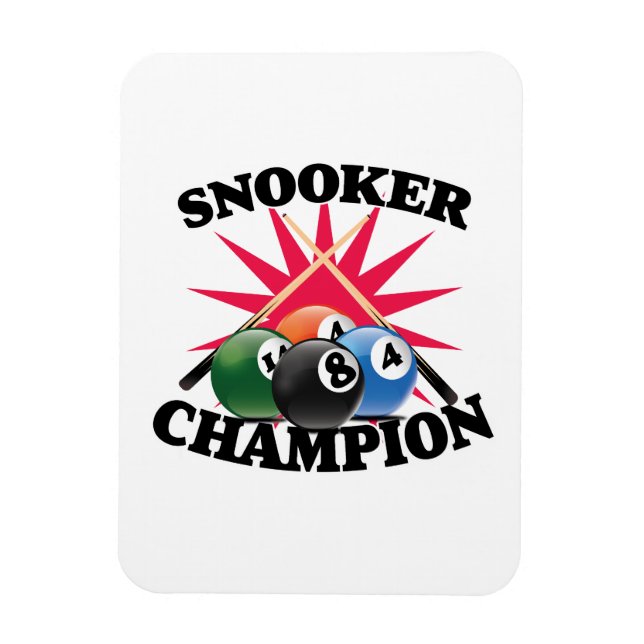 Snooker Champion  Magnet (Vertical)