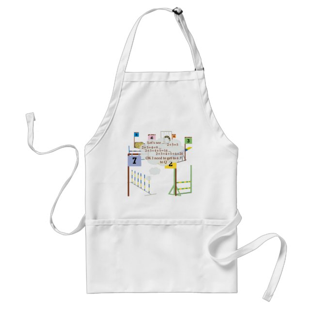 Snooker Math Adult Apron (Front)