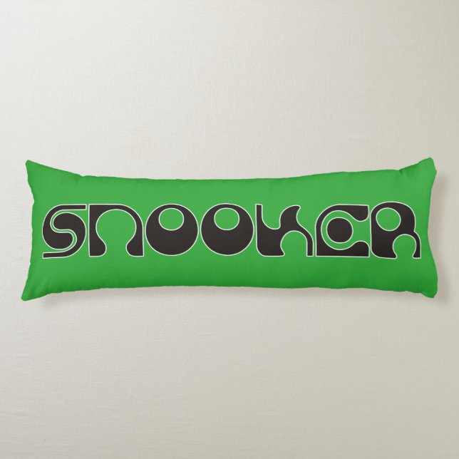 SNOOKER modern font + your ideas Body Pillow (Front)