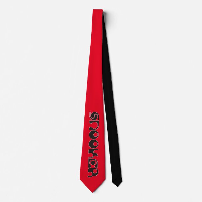 SNOOKER modern font + your ideas Neck Tie (Front)
