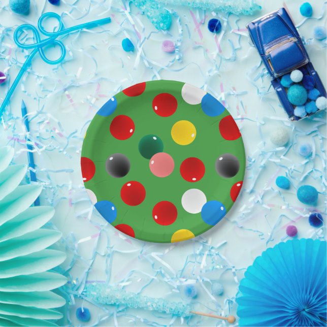 Snooker Player Birthday Party Paper Plates (Party)