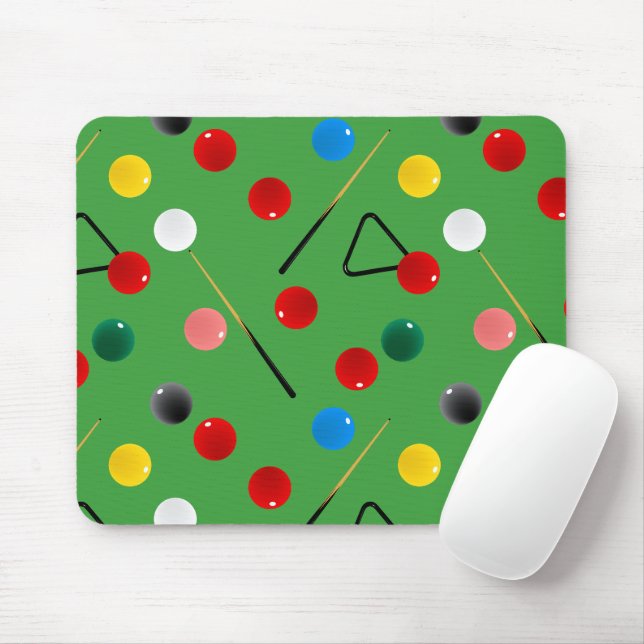 Snooker Player Mouse Pad (With Mouse)