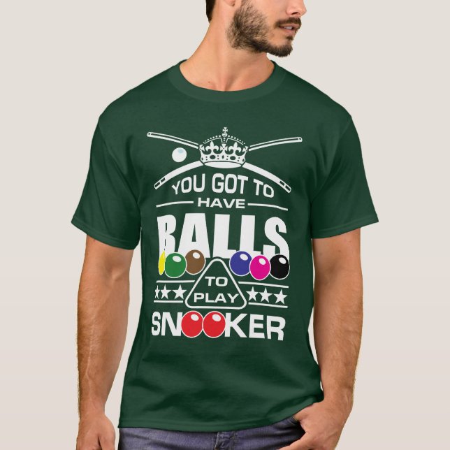 Snooker Players, Snooker balls T-Shirt (Front)