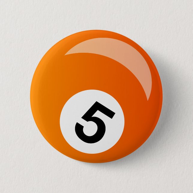 snooker pool ball button (Front)