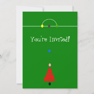 Snooker Table Design Invitation