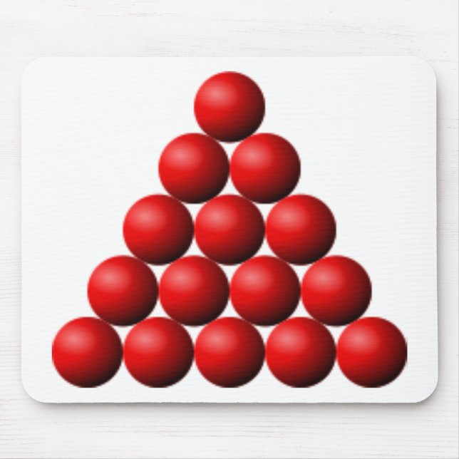 Snooker Triangle Mouse Pad (Front)
