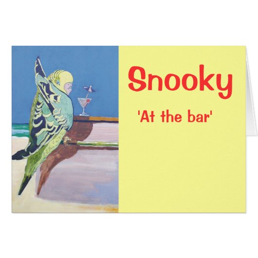 Snooky: 'At the bar' Cards (Front Horizontal)