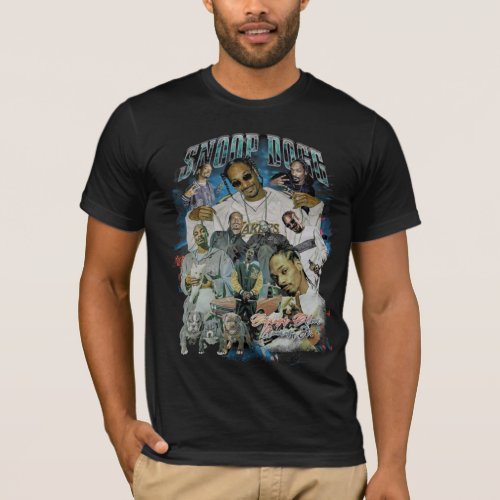 Snoop Dogg Rap Shirt Rapper Bootleg Vintage 90s  T_Shirt