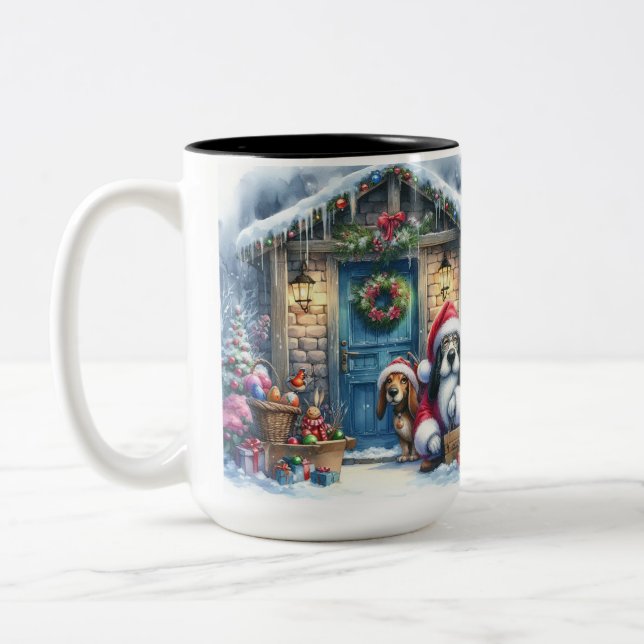  Snoop on the stoop  Two-Tone Coffee Mug (Left)