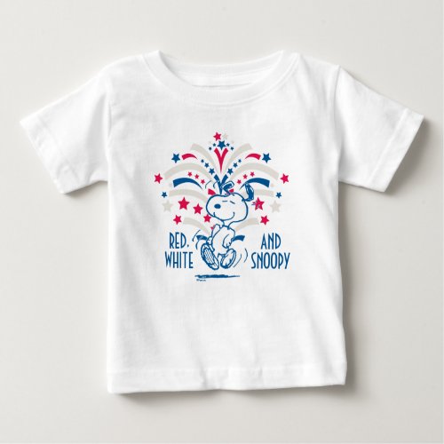 Snoopy 4th of July Dance Baby T_Shirt