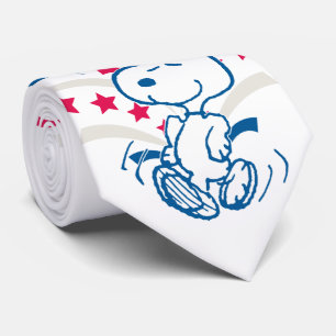Snoopy 4th of July Dance Neck Tie