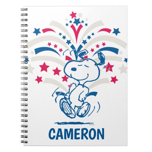 Snoopy 4th of July Dance Notebook