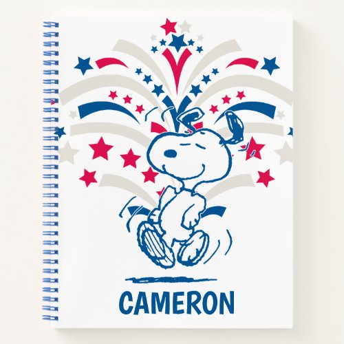 Snoopy 4th of July Dance Notebook