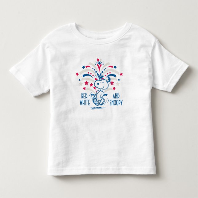 Snoopy 4th of July Dance Toddler T-shirt (Front)